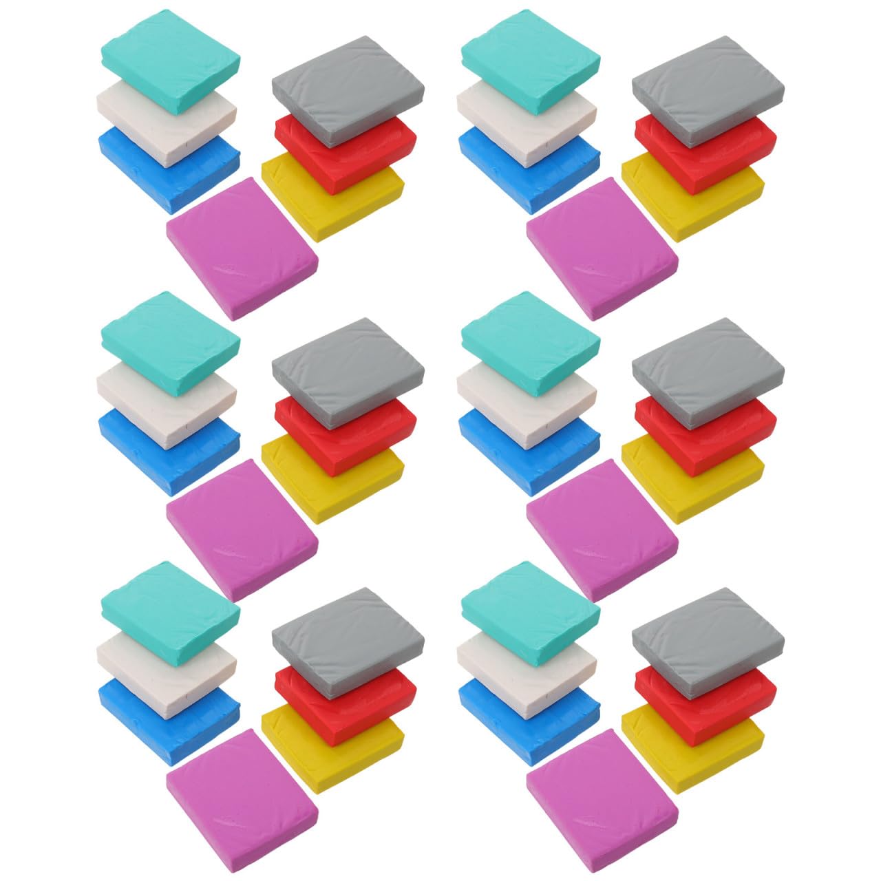 60 Stück Knetbarer Radiergummi und Graphit mit Formbaren Spitzen und Bruchfest für Schule und Mobile Kunstprojekte Größe 4,5x3,5x1 Cm Zufälliger Stil