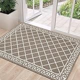 HEBE Indoor Door Mat 32'x48' Non Slip Front Door Welcome Mats Washable Shoe Mats Dirt Trapper for Entryway Low Profile Kitchen Carpet for Entrance Hallways Entrance Mat for Dogs