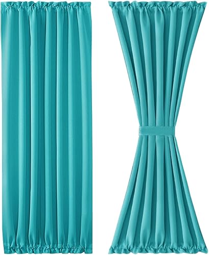 Miniatura 335 de DWCN Cortinas para puerta francesa: cortina térmica con bolsillo para barra para puertas con ventana de cristal, puertas de cocina y patio