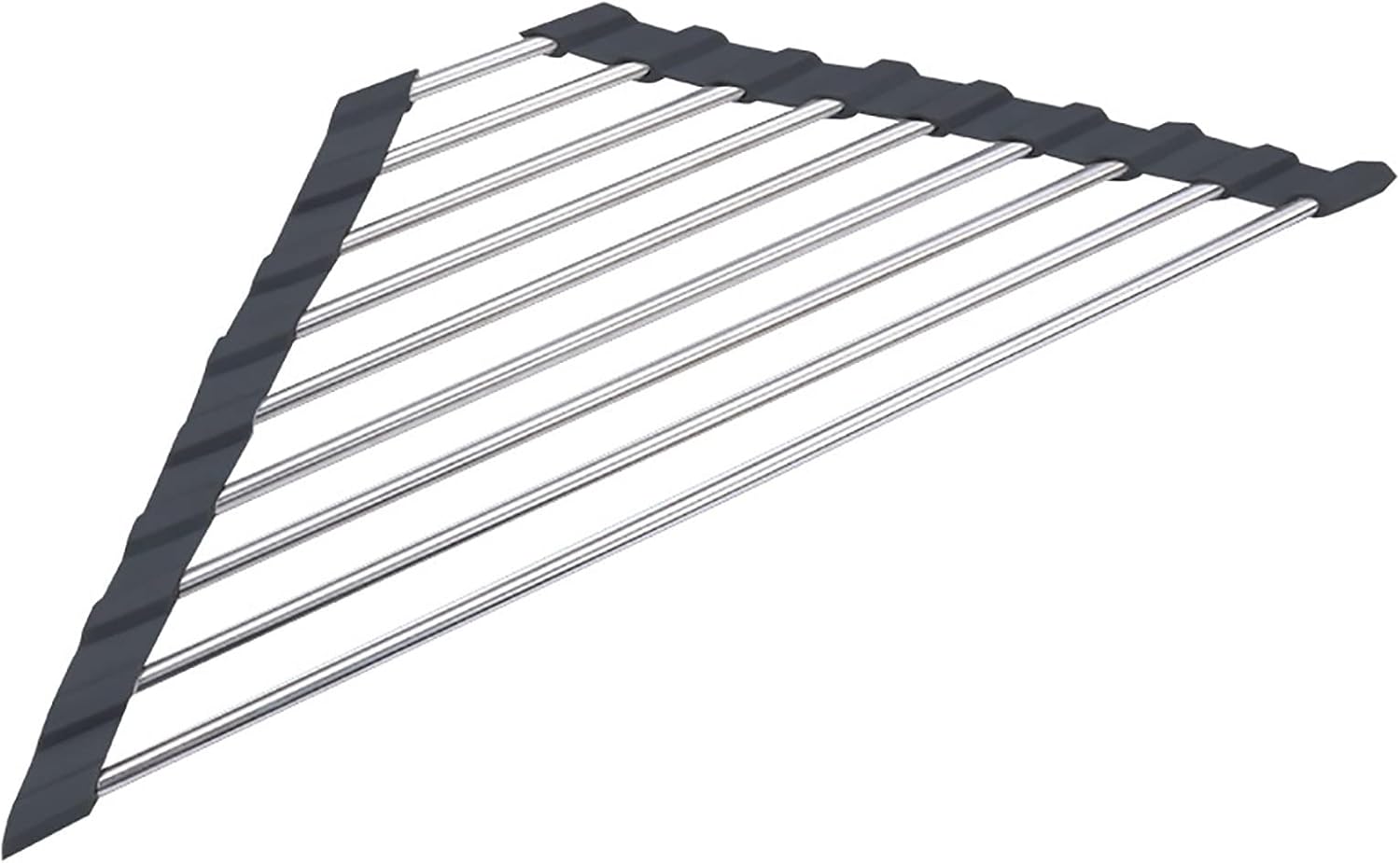 Adjustable Sink Drainer Triangle Dish Drying Rack for Sink