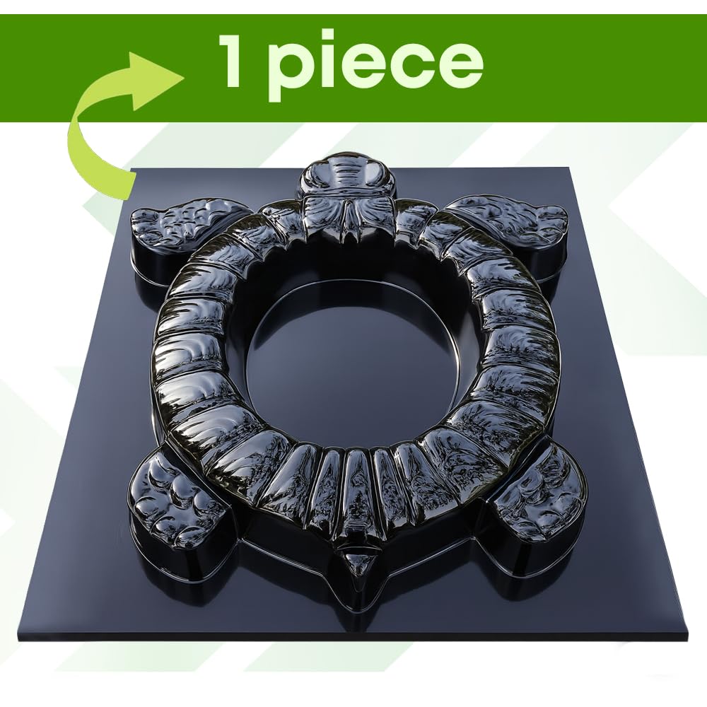 3D Turtle Plastic Planter Mold Concrete Mold Cement ABS 2mm - Tortoise Mould Mold for Cement - Paving DIY Stepping Stone Mold Stone Decor Garden - Concrete Molds and Forms Animals Reusable