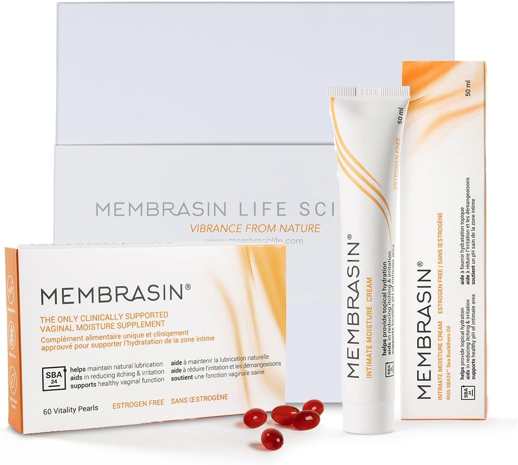 Vitality Pearls | Supports Feminine Hydration | Estrogen-Free Oral Supplement | Omega 3, 6, 7, 9 & Sea Buckthorn Oil (Starter Pack (Pack of 1))