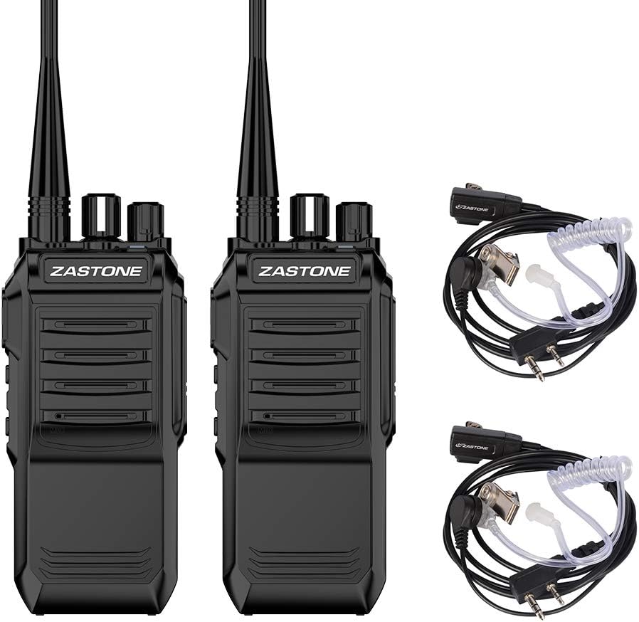 T3000 Walkie Talkies Long Range Rechargeable 6W UHF 400-520MHz 2200Mah Two Way Radio with Covert Air Acoustic Earpiece,16 Channels(2 Pack)