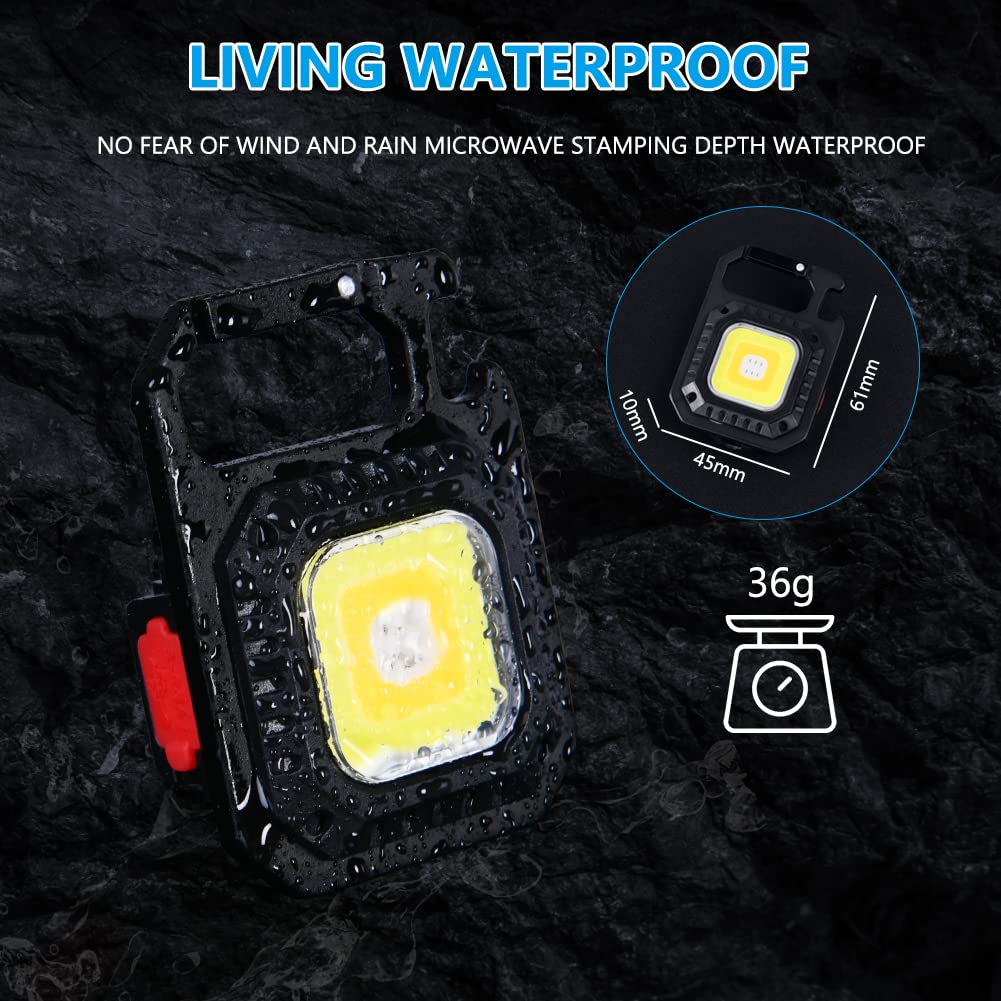 Mini Lampe LED Rechargeable USB Avec Aimant Et Ouvre-bouteille, 4 Modes, étanche IP65
