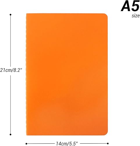 Miniatura 2 de EUSOAR Cuadernos de temas, A5, 24 paquetes de 5.5 x 8.2 pulgadas, cuadernos forrados con tapa suave, cuaderno de dibujo, cuaderno de bocetos,