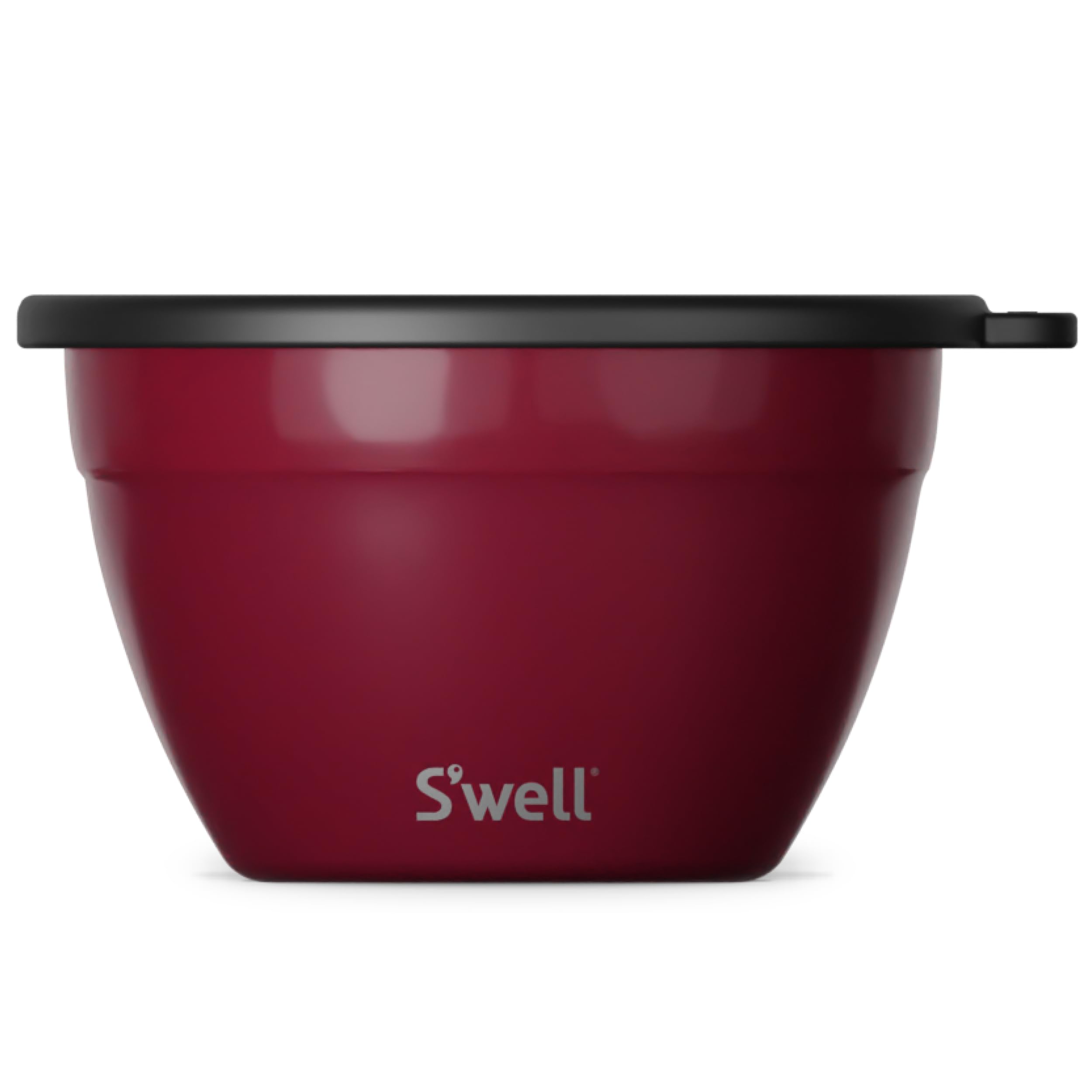 Swell Stainless Steel Salad Bowl Kit 64oz, Wild Cherry