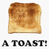 A Toast Sticker Vinyl Bumper Sticker Decal Waterproof 5
