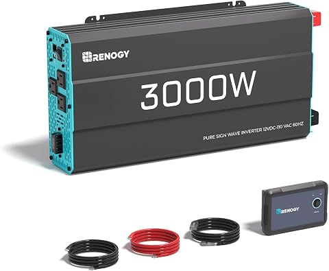 Renogy P2 3000 Watt Pure Sine Wave Inverter with Remote Control