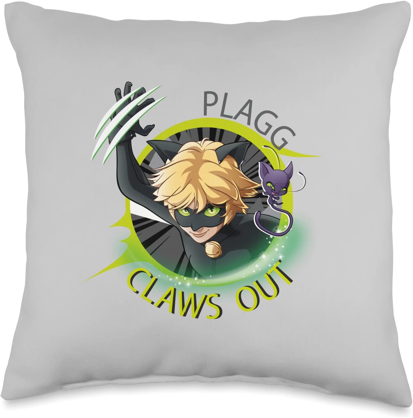 Miraculous Ladybug Cat Noir Plagg Claws Out Throw Jordan Ubuy