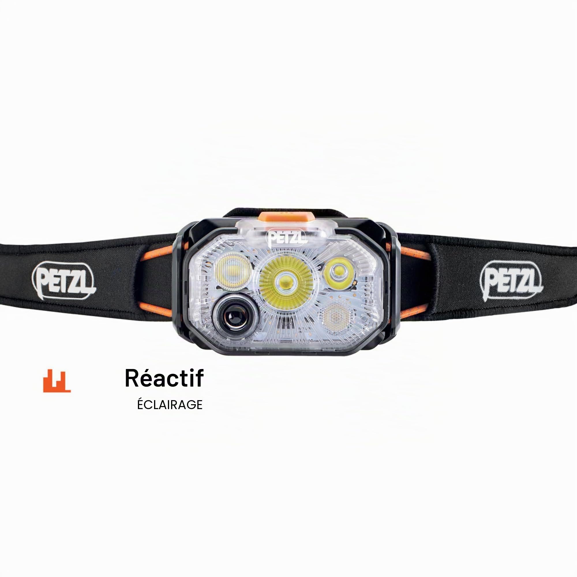 PETZL Swift RL Lampe frontale légère et rechargeable 1200 lumens Vert désert