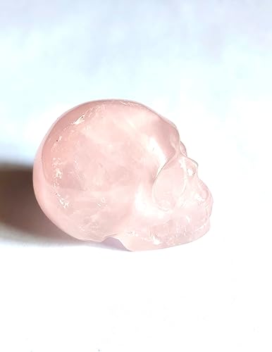 Miniatura 6 de Calavera de cuarzo 2" cristal rosa