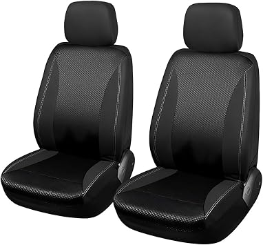 Car Seat Cover Full Seats for Mitsubishi Pajero Chariot IMiEV Xpander EK Charade, Car Seat Interior Covers, Airbag Compatible Breathable Fabric Seat Protector, Lightweight Guard for SUV