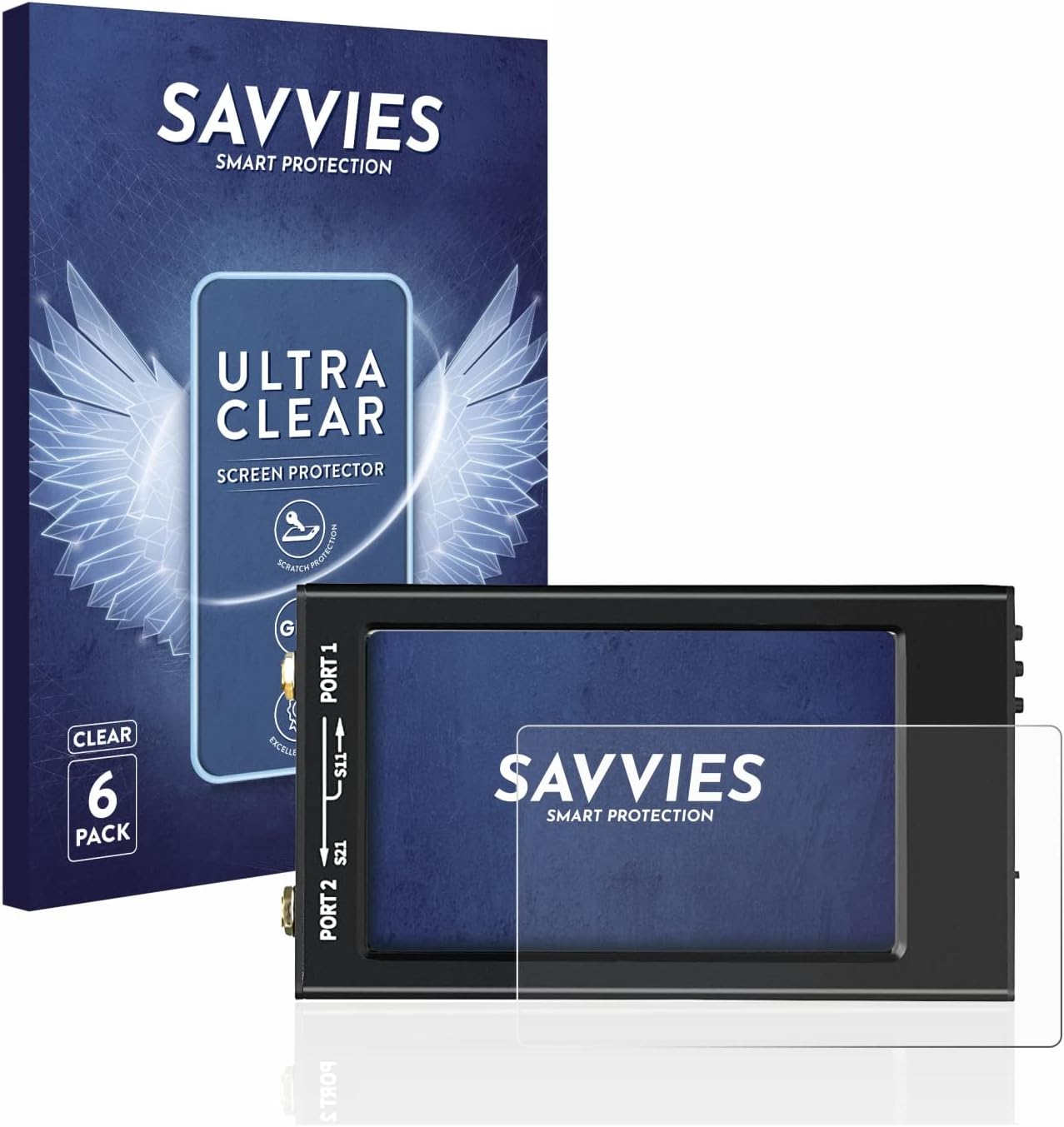 Savvies6 Pack Screen Protector compatible with SDRGEEK NanoVNA-F V2 Protection Film Clear