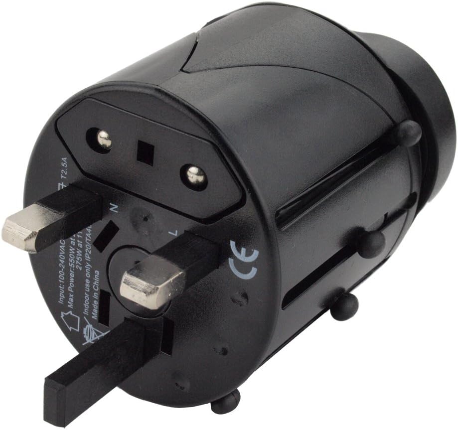 Compact Universal All-in-One International Travel Power Adapter Plug. Over 150 Countries Including UK: Maldives Malta Nigeria Saudi Arabia