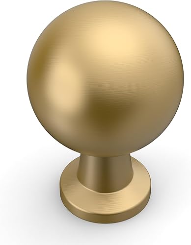 Miniatura 42 de Amerdeco - Paquete de 10 tiradores en bronce champán para armarios con orificio central de 5 pulgadas (128 mm), tiradores para armarios de cocina