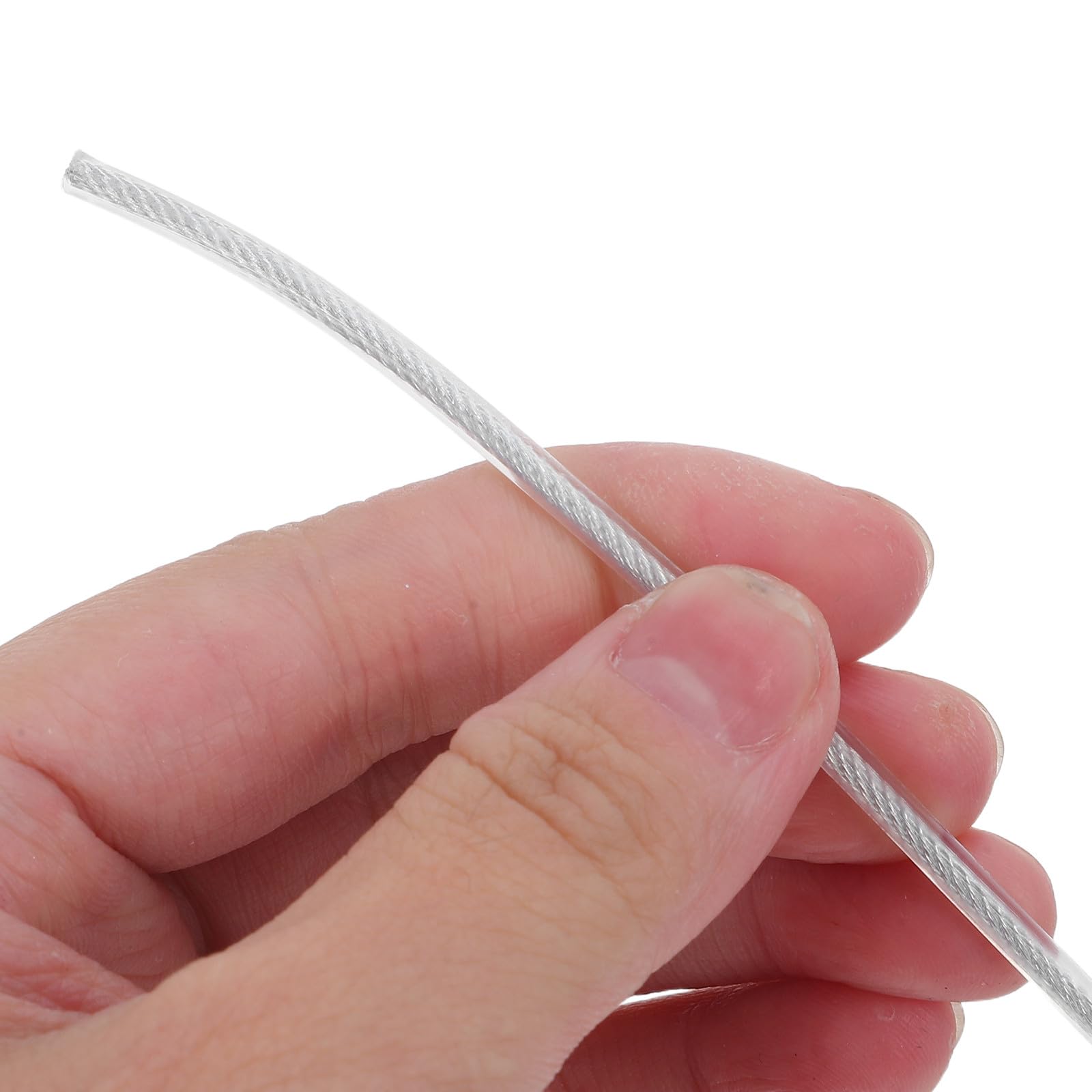 Cable de Repuesto de Nailon y Acero para cortacésped de Alta Resistencia, Ideal para cortacéspedes de jardín y Accesorios de Exterior (3 mm x 40 m)