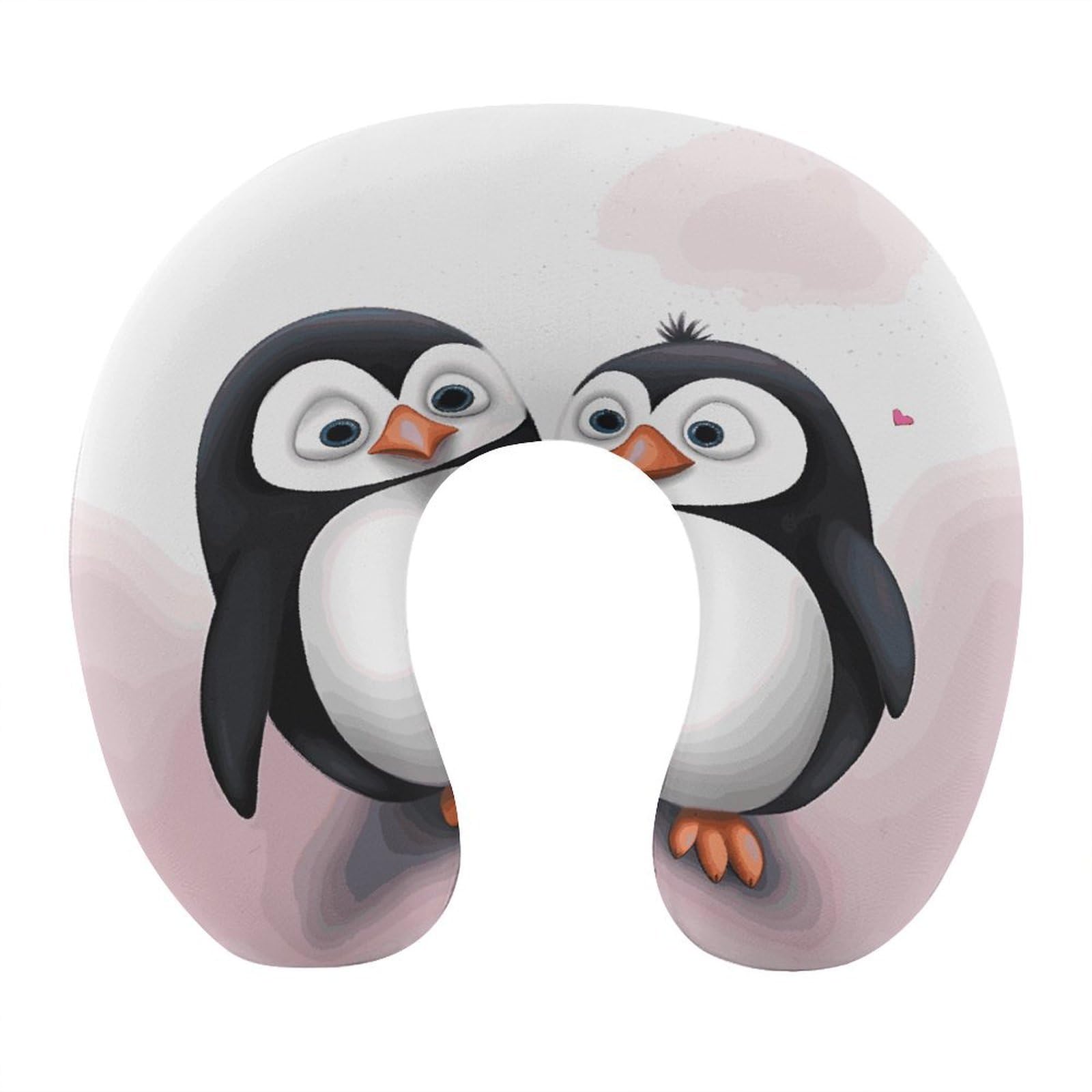 Btcowzrv Style I Love Penguins U Shaped Neck Pillow Travel Pillows