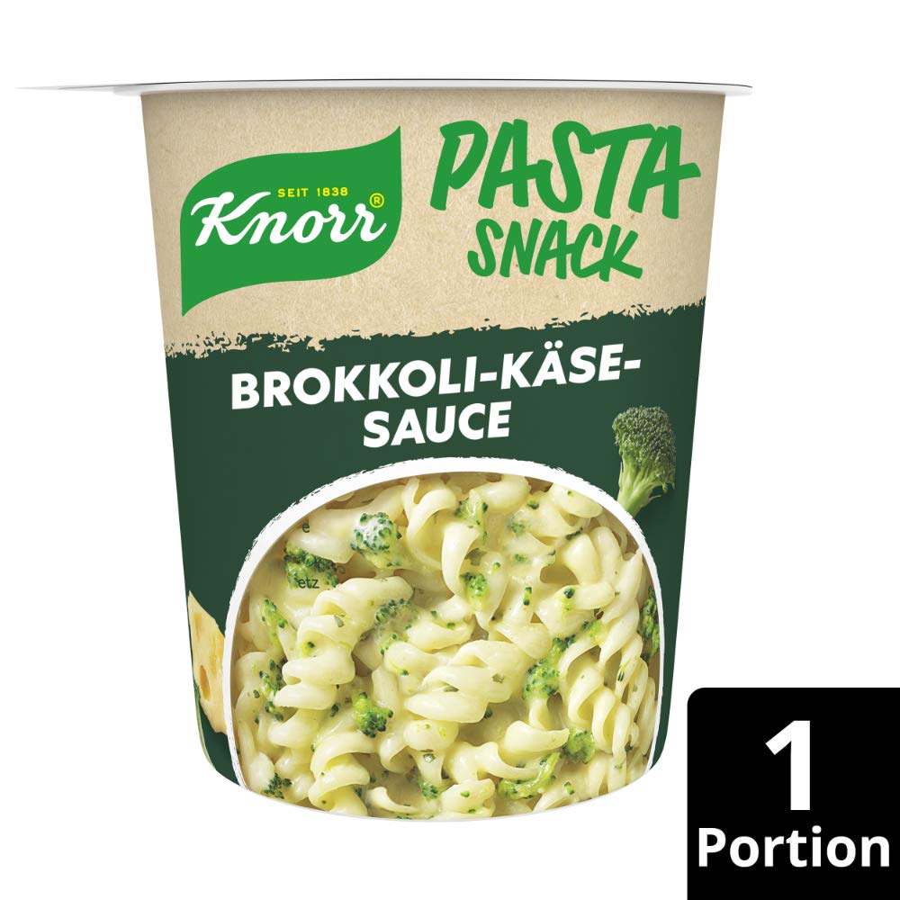 Knorr Instant Nudeln Asia Noodles verschiedene Sorten schnelles Nudelgericht 24 Stück & Pasta Snack Brokkoli-Käse-Soße leckere Instant Nudeln fertig in nur 5 Minuten 62 g 8 Stück