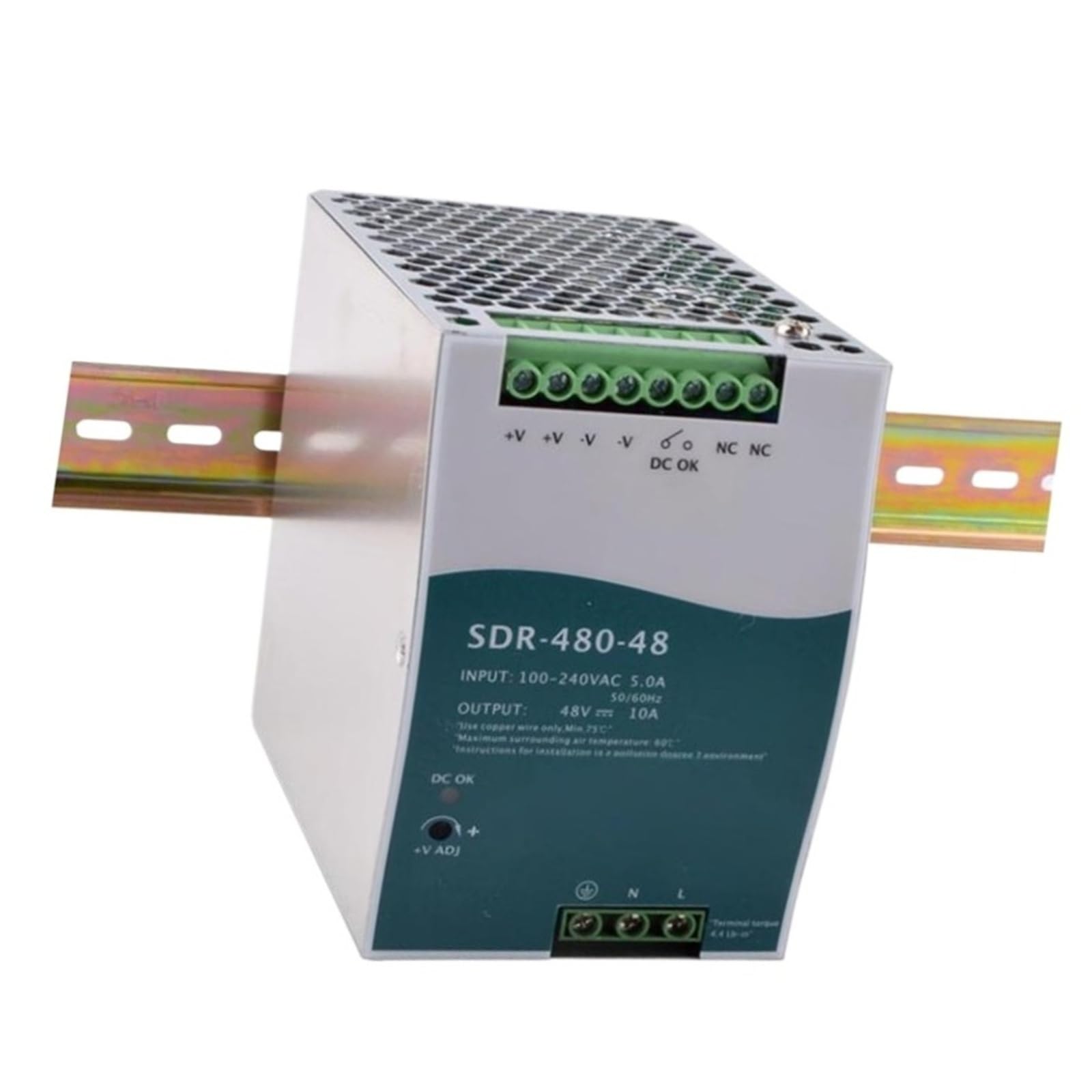 Alimentation sur Rail DIN SDR-480-48 pour vos équipements industriels complexes