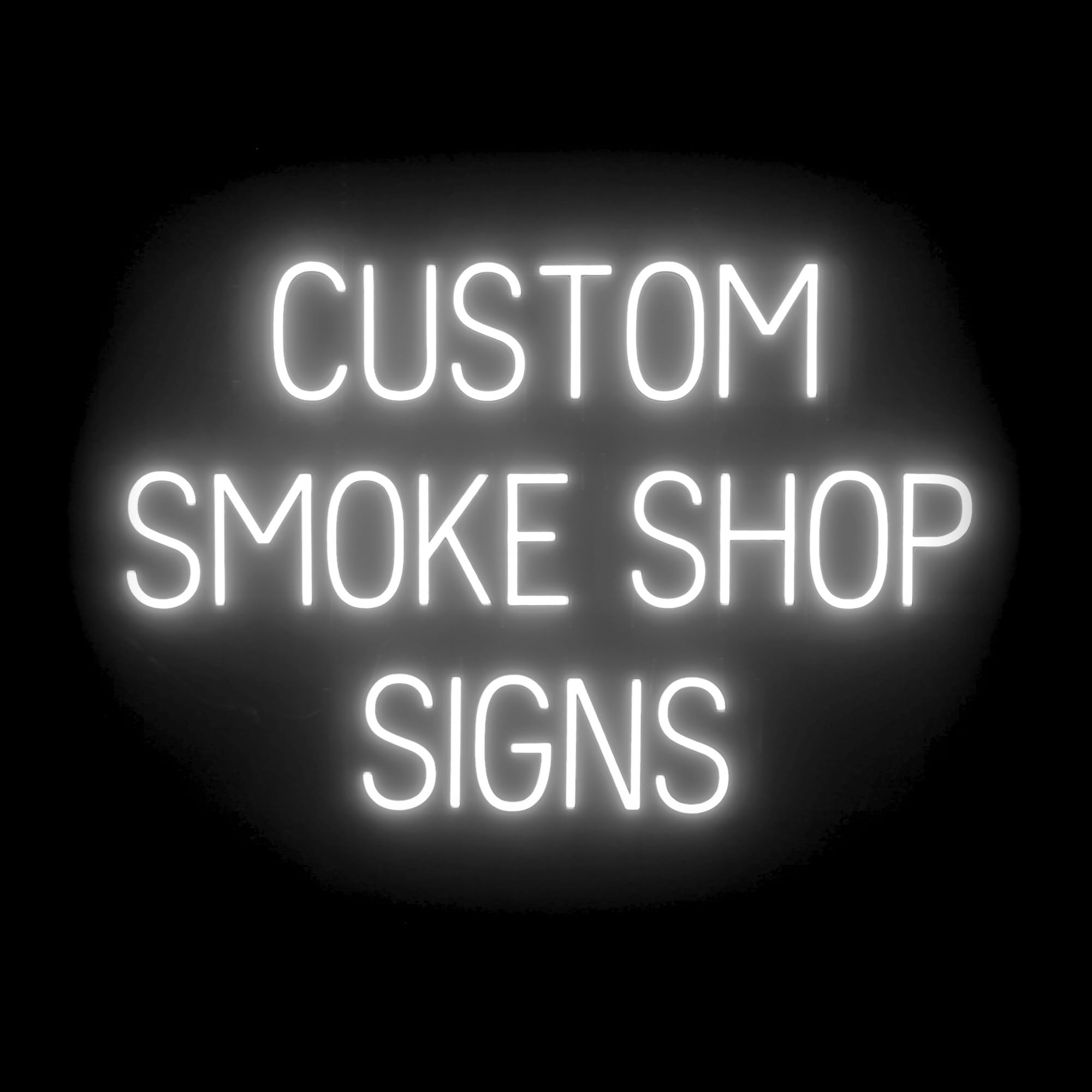 SpellBrite Custom Smoke Shop Sign for Business, Ultra-Bright White LEDs