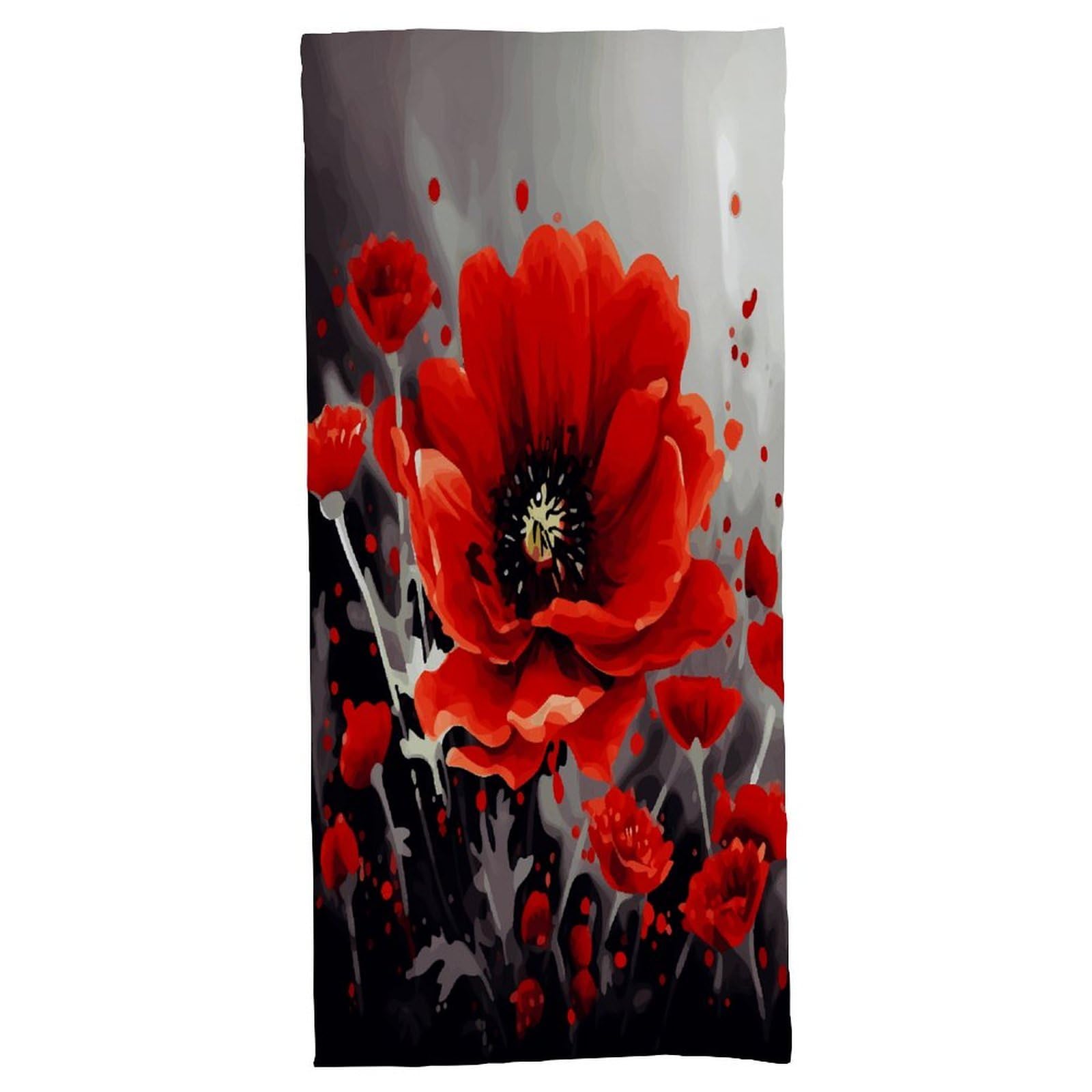Fekiloot Men's Style Dancing Red Flower Bath Towel Highly Absorbent,Beach Towels For Wo,Pool Towel Bathroom Essential For Beach,Gym,Travel, Camp