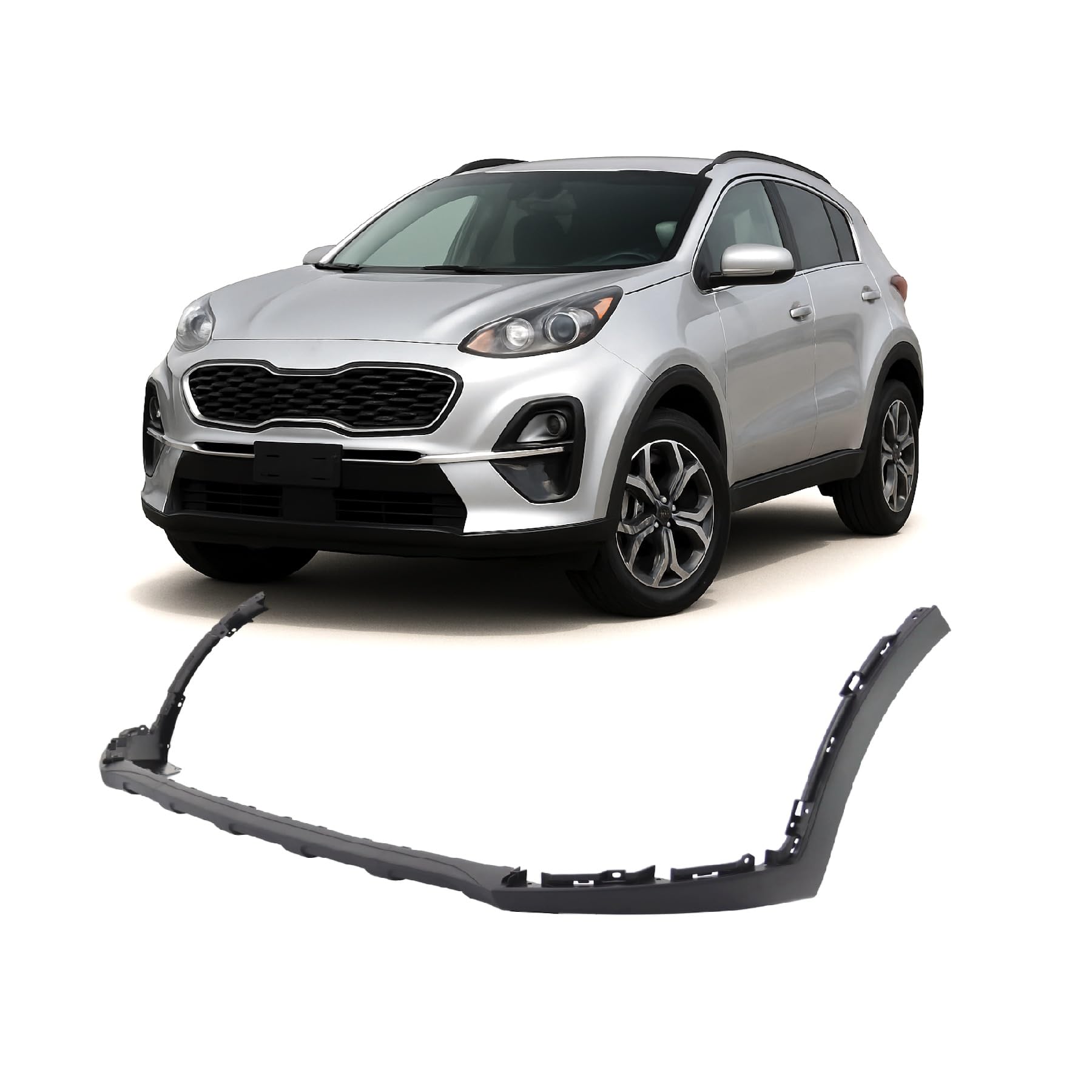 FitParts Compatible with Kia Sportage 2020–2022 Front Lower Bumper Cover