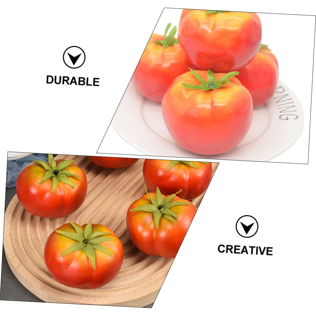 MAGICLULU 5 Set Finto Pomodoro Di Pomodoro Frutti Artificiali Dall'aspetto Realistico Falso Pomodoro Da Cucina Piccolo Pomodoro Realistico Schiuma Rosso 5 Pezzi*5