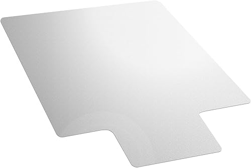 Cleartex Advantagemat - Tapete de vinilo para silla de piso duro, 48 x 36 pulgadas, se envía plano, transparente