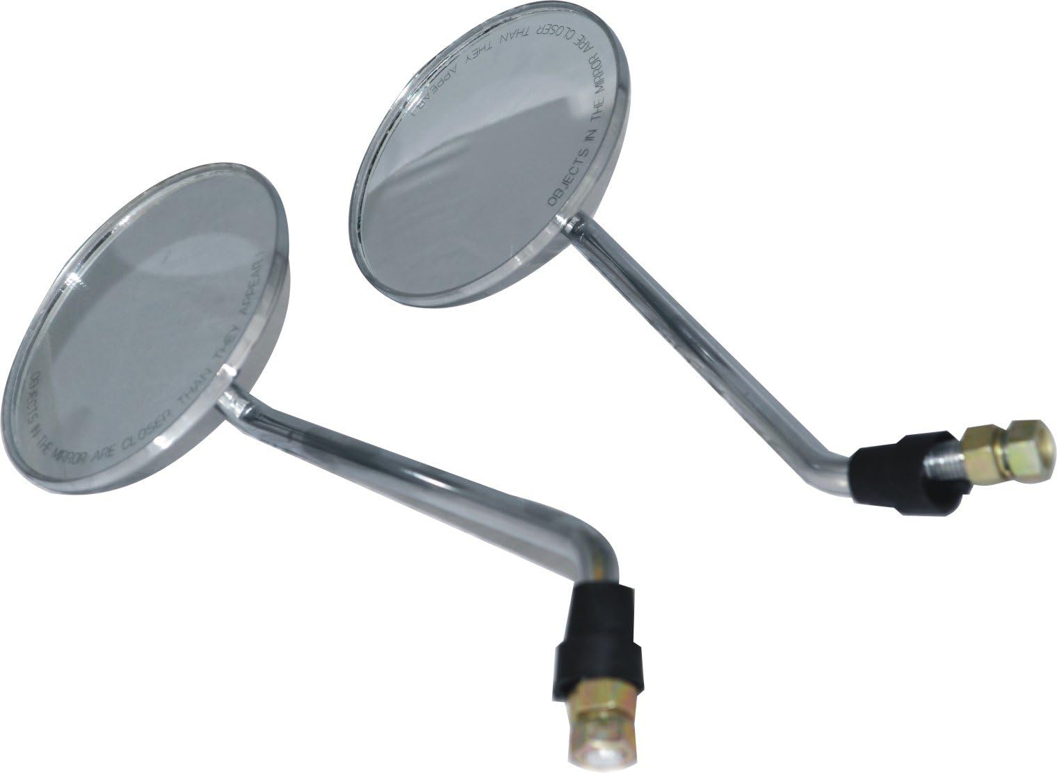 ROYAL ENFIELD CHROMED ROUND HEAD SIDE MIRROR SET