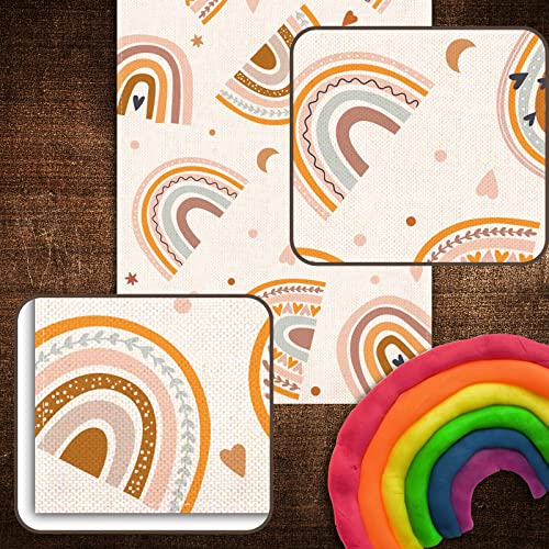 Sunwer PK-0176 Retro Boho Rainbow Table Runner Girl Baby Shower Birthday Party Decoration Indoor Outdoor Home Kitchen Table Decor thumb #4