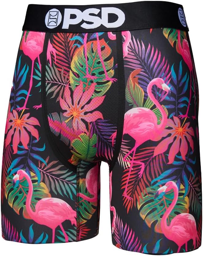 PSD Underwear Mens Boxer Briefs - Tropical, Standard Length Pack & Singles, Soft & Breathable Boxer Briefs for Men - Image 2