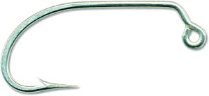 Mustad Classic O'Shaughnessy Live Bait Hook, Size 40, Beak Point, Heavy Wire, Ringed Eye, Nickel