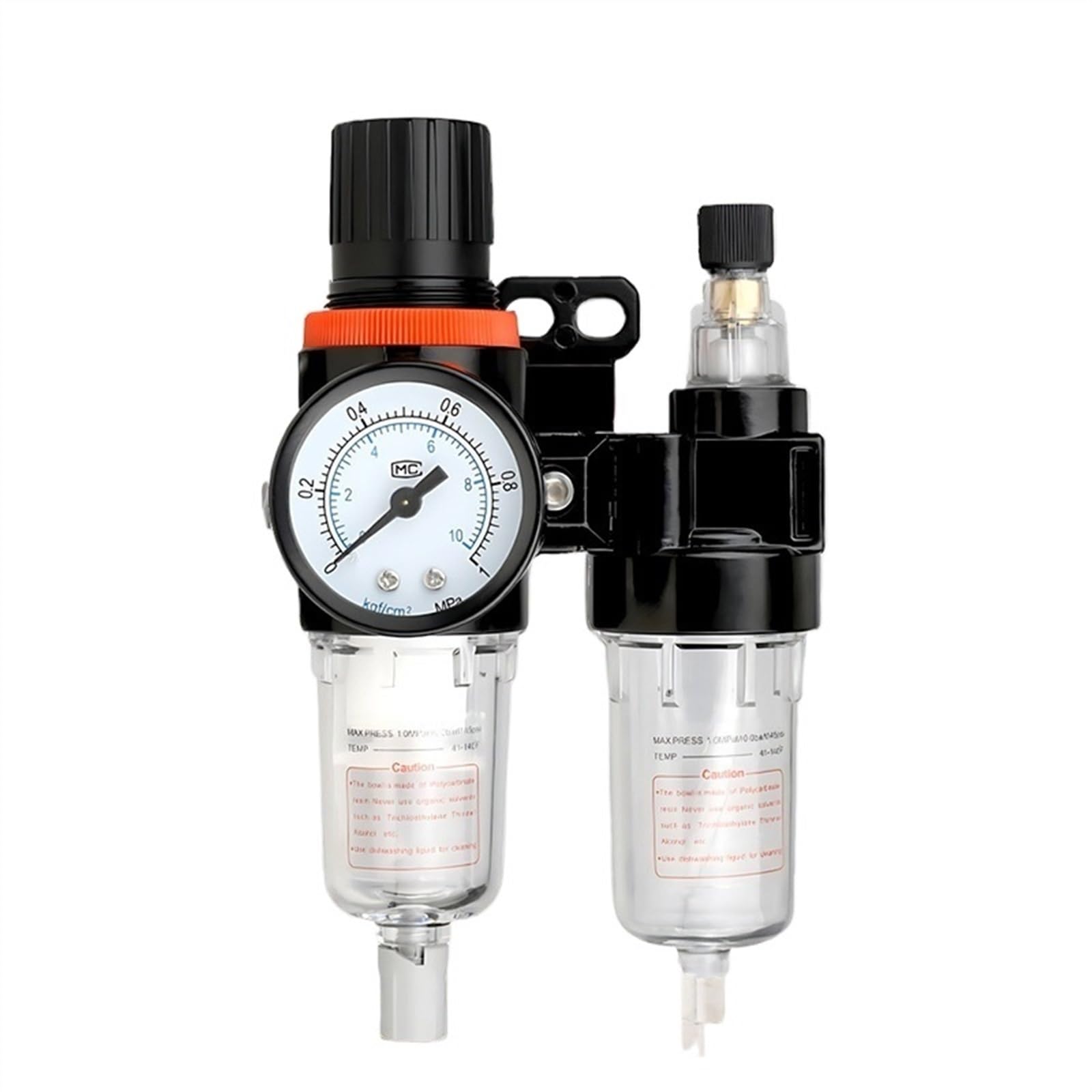 AYNRJKKX AFC2000 AFR2000 + AL2000 G1/4 Air Compressor Oil and Water Separator Filter Is Used To Reduce The Pressure Valve Regulator(AFC w (SM20 PM20))