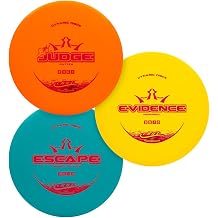 Dynamic Discs Drift Beginner Disc Golf Set | 3 Piece Disc Golf Discs Set | EMAC Judge, Evidence, Escape | Lightweight, Floating Plastic for Longer Flights | 120-130g Colors May Vary