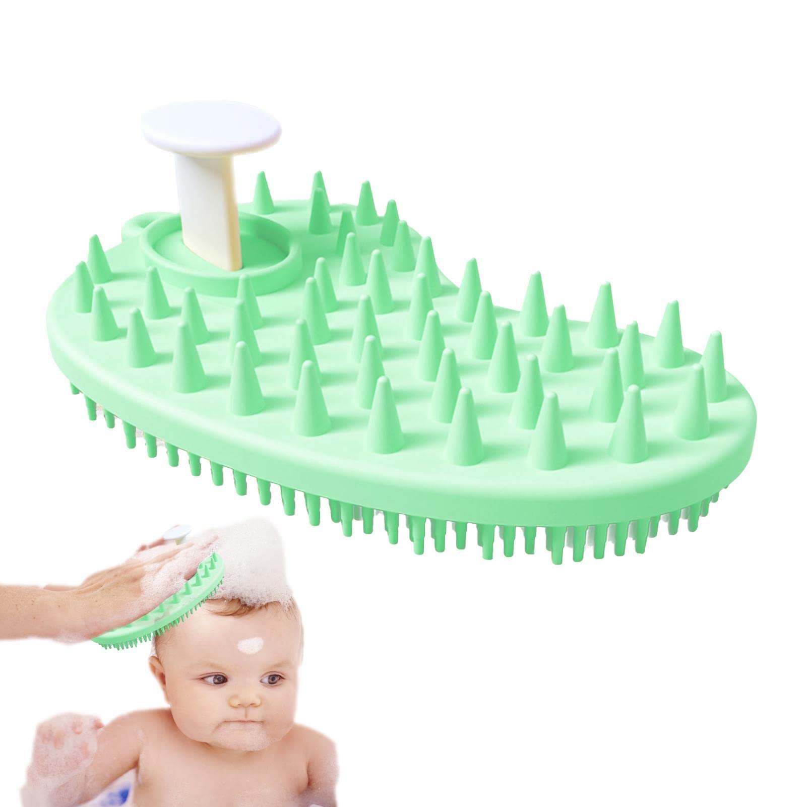 5 cepillos masajeadores de cabeza, masajeador de cabello de doble cara para el crecimiento del cabello, masajeador de cuero cabelludo exfoliante para extracción, cerdas de silicona suave, llega