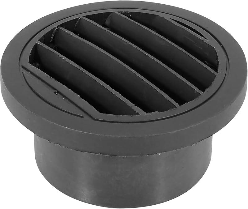 Duto de Aquecimento Automotivo com Saída de Ar Redonda X AUTOHAUX 75 mm Preta – 1 unidade
