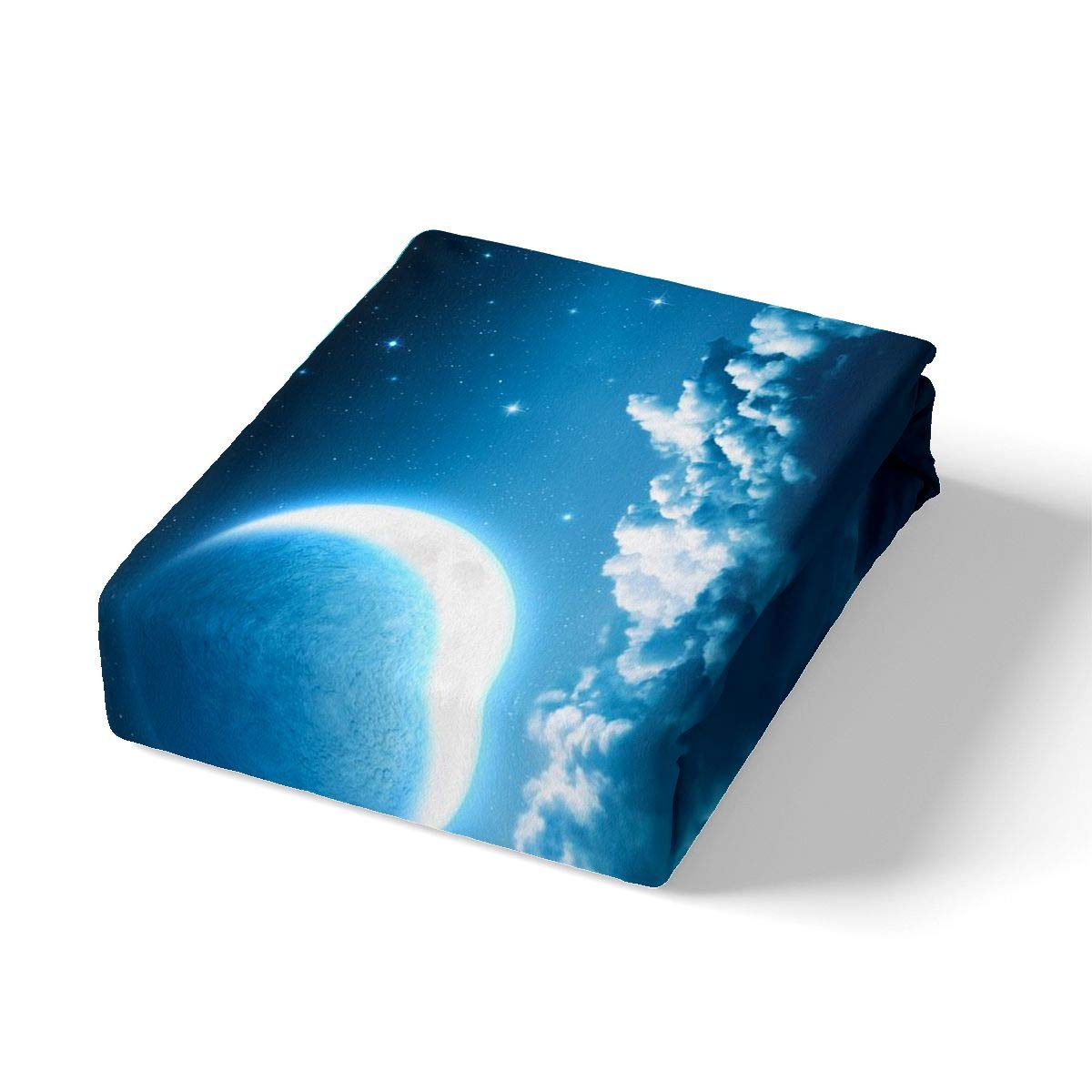 Moon Duvet Cover Sea Bedding Set For Kids Boys Girls Galaxy Comforter Cover Ultra Soft Magic Stars Night Bedspread Cover King Size Zipper - Image 3