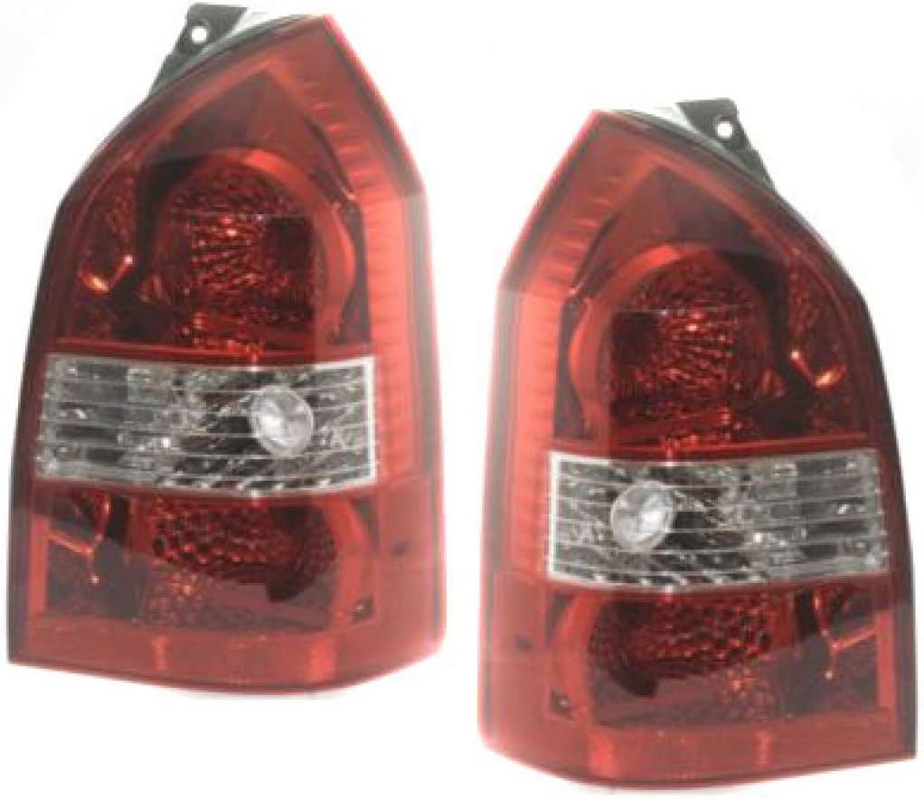 CarLights360 For 2005-2009 Hyundai Tucson Tail Light Driver and Passenger Side Bulbs Included DOT Certified HY2800134, HY2801134 For 92401-2E050, 92402-2E050