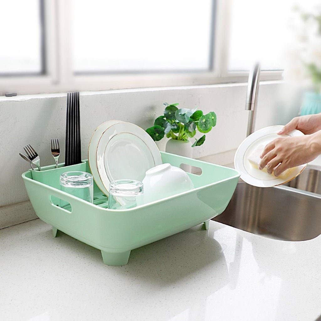 Geschirrkorb Kreative Küche Dish Ablass Rack-Multifunktions-Geschirr Geschirr Storage Rack Geschirr Abtropfgestell (Color : A)