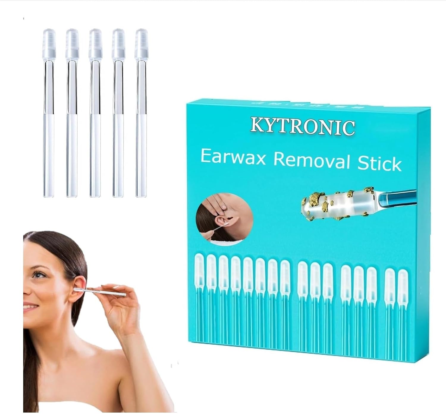 Ear wax Cleaner Stick Ear Swabs Pick Reusable Ear Cleaner Soft