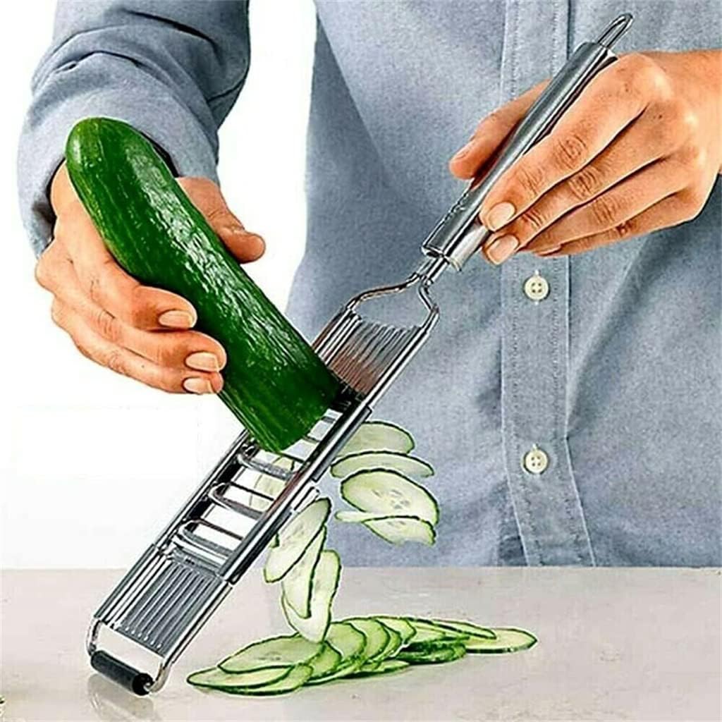 Multifunctional Vegetable Slicer Stainless Steel Grater Fruit Potato Peeler Adjustable Kitchen Tools
