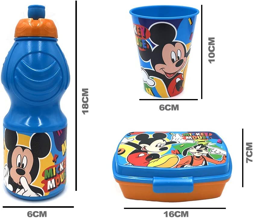 Set Merende Completo: Borraccia 400ml, Bicchiere E Porta Merende In Plastica Sicura - Foto 5