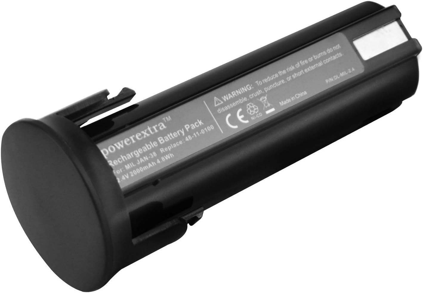 Powerextra 2Pack 2.4v 2000mAh NiCd Backup Battery for Milwaukee 48-11-0100 6550-20