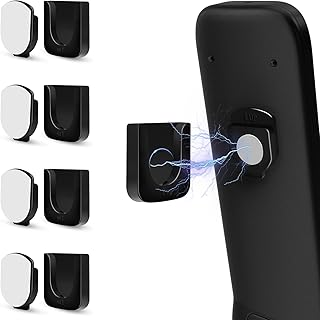 4-Piece Magnetic Remote Control Holder Wall Mount - Self Adhesive Suitable for Tv Backside as Well as Tv Fan and Air Conditioner Remote Controls