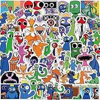 Yangsiw 50pcs Rainbow Friends Stickers for Water Bottles, Vinyl Waterproof for Hydroflasks, Laptop, Computer - Kids Teens Gift