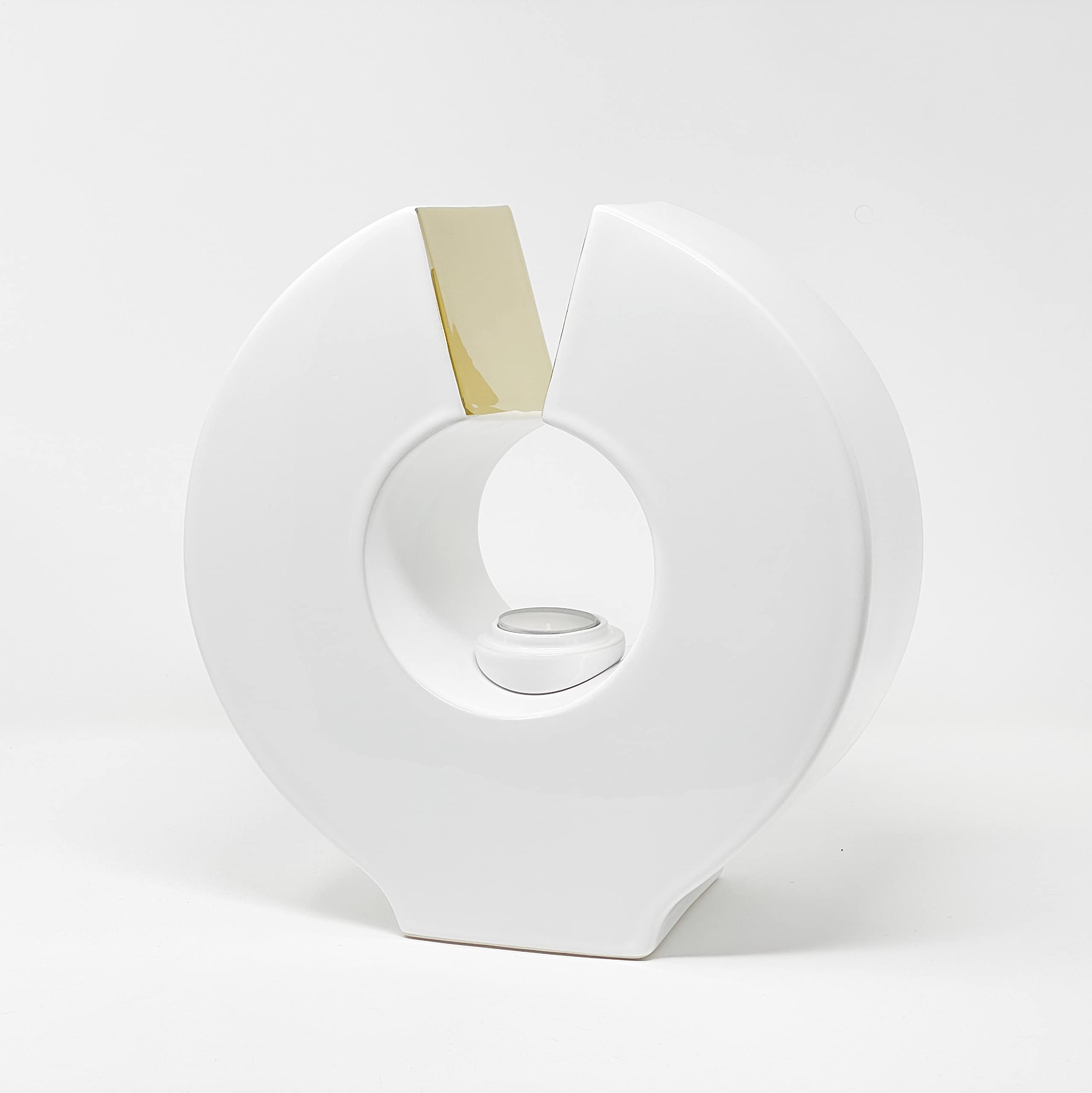 Aesthetic Urns White Ceramic Urn For Ashes Modern Shape Candle Magnetic Uk Cremation Modern Ashes Container Artistic
