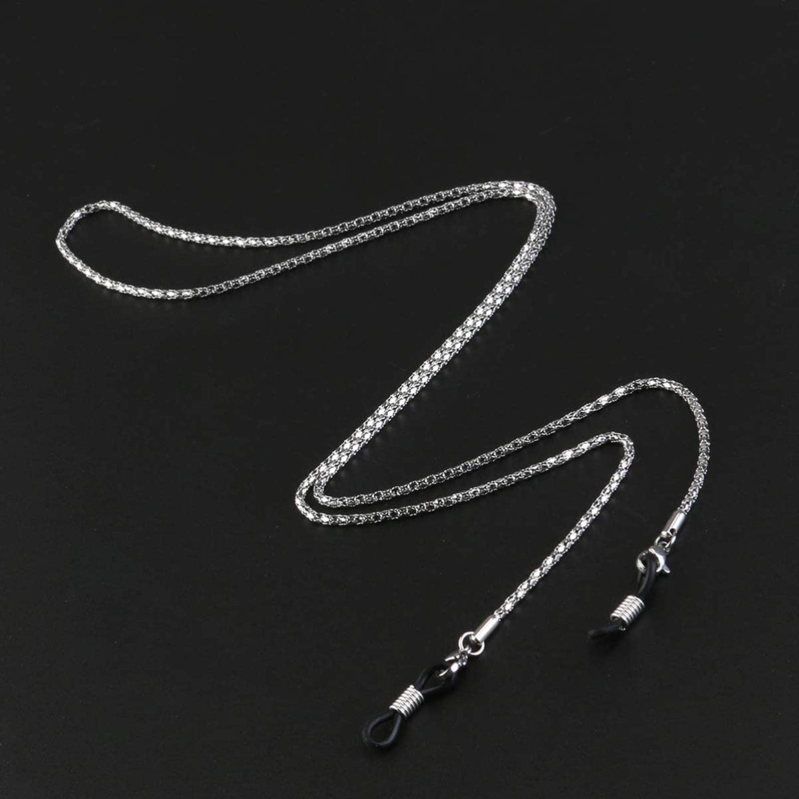 Chaînes pour Lunettes, Cordons de Maintien réglables, lanières Anti-Perte pour Lunettes, Cordon de sécurité pour Lunettes Noires
