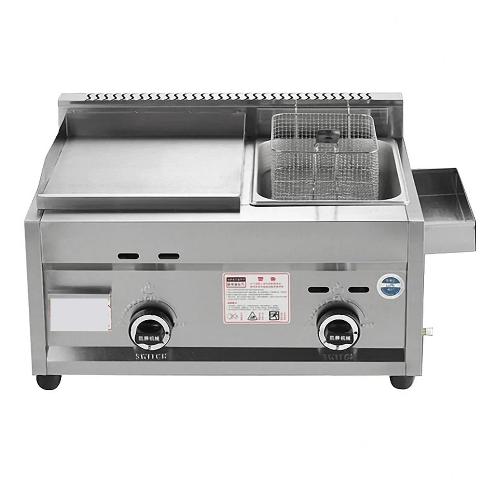 Macchina For Friggitrice A Gas Commerciale, For Calamari, Cottura Oden Sicurezza Facile Da Pulire