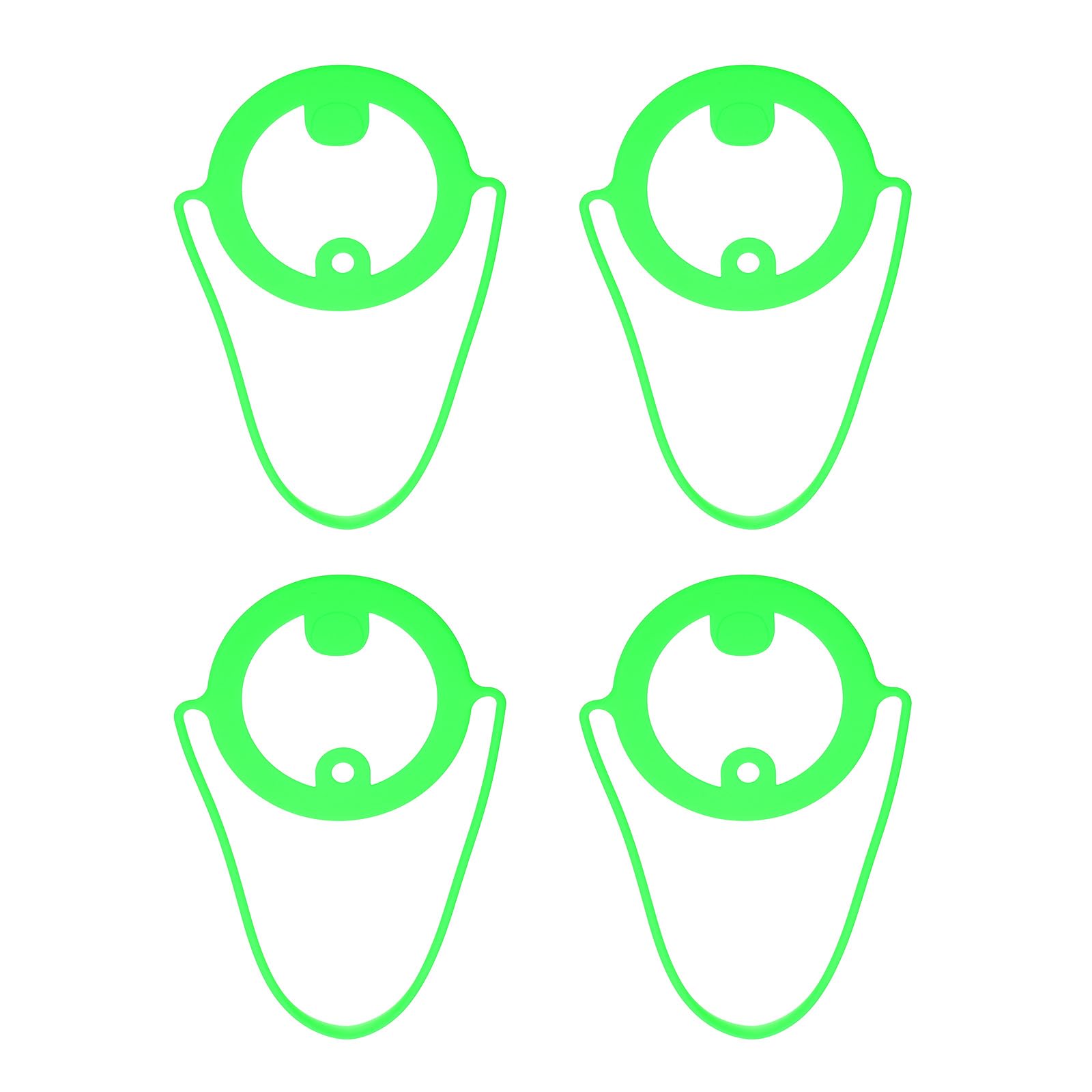 PATIKIL 4Pcs Silicone Coffee Carrier, Reusable Silicone Tumbler Strap Water Bottle Handle Holder with Strap for Hanging Beverage Take Out Coffer Milk, Light Green