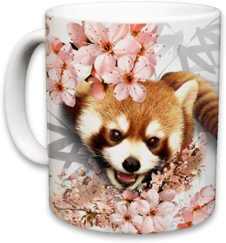 Best Cyber Deals 🔥 Red Panda Mug | Cute Animal Ceramic Travel Mugs | Coffee Lovers Cup | Pandas Design | Great Novelty Gift | Decorative Home Kitchen Drinkwear | Multi Color | 11 Fl. Oz